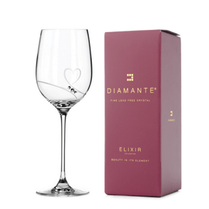 Diamante sklenice na červené víno Romance s kamínky Swarovski 450 ml 1KS