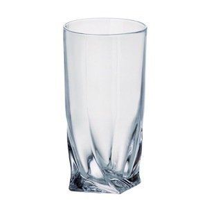 Crystalite Bohemia Long Drink sklenice na koktejly a nealko nápoje Quadro 350 ML, 6 KS,  bez krabice
