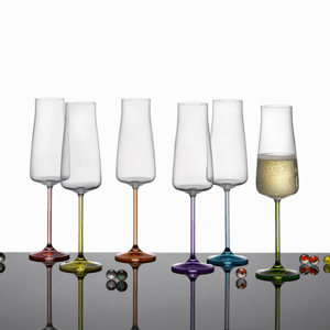 Crystalex sklenice na šampaňské Rainbow Fresh 210 ml 6KS