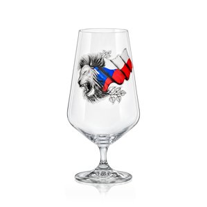 Crystalex sklenice na pivo Czech In vlajka 540ml 1KS