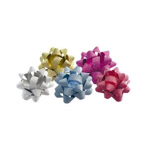 MFP Paper metalová rozetka glitter 3 cm 1KS Barva: Růžová