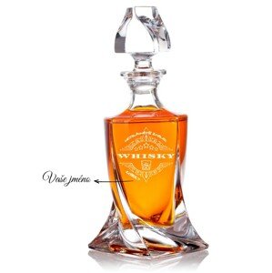 Dekorant Bohemia Crystal křišťálová karafa na whisky s gravírováním NAJSLAVNĚJŠÍ ZNALEC