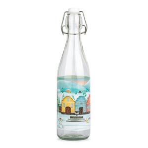 TORO Skleněná láhev s patentním uzávěrem 540ml vesnička