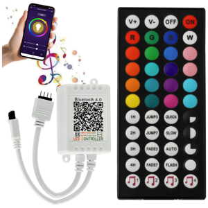 Ovladač RGB LED pásků + aplikace Bluetooth Music - jeden vstup