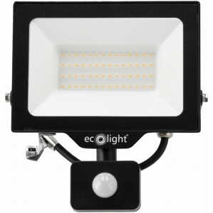 LED reflektor 50W 2v1 - studená bílá + čidlo pohybu
