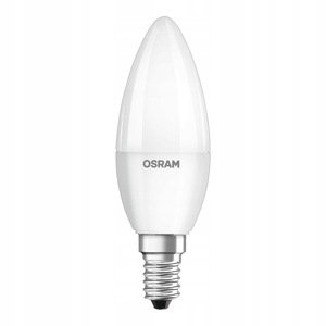 Antibakteriální LED žárovka - E14 - 5,5W - neutrální bílá - svíčka