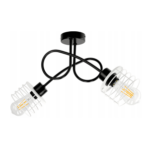 LED stropní svítidlo LOFT - 2xE27 - SPRING WHITE