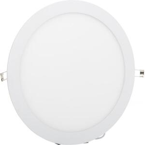 Stmívatelný bílý kruhový vestavný LED panel 300mm 24W denní bílá