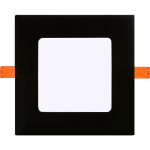 Černý vestavný LED panel 3W čtverec 85x85mm denní bílá