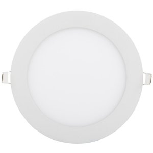 Bílý kruhový vestavný LED panel 175mm 12W denní bílá