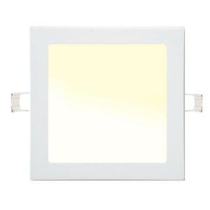 Stmívatelný bílý vestavný LED panel 225x225mm 18W teplá bílá