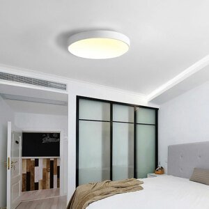 Bílý designový LED panel 600mm 48W teplá bílá
