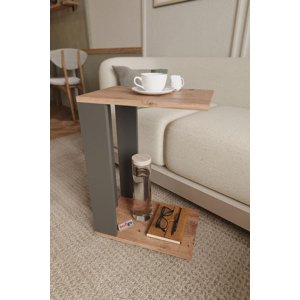 CASARREDO Příruční stolek na kolečkách ANDY barva borovice/antracit